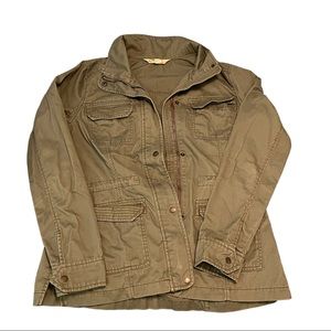 Hollister Green Cargo Light Jacket.